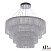 Большая хрустальная светодиодная люстра APL LED Sicilia SH02.93.4D.A.Ni.4000