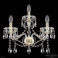 Бра хрустальное Bohemia IVELE Crystal 5413B/2+1/165 G Clear/M-1G