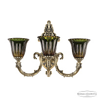 Бра Bohemia Ivele Crystal Florence 7109B15/3/210 GB P2 U Amber-Green/H-1K