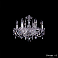 Хрустальная подвесная люстра Bohemia IVELE Crystal 1402/6/141/Ni