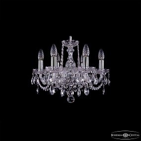 Хрустальная подвесная люстра Bohemia IVELE Crystal 1402/6/141/Ni