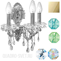 Бра (crystal AB, lt peridot, ant green) Donolux Divo A3.130/1AB/2/3