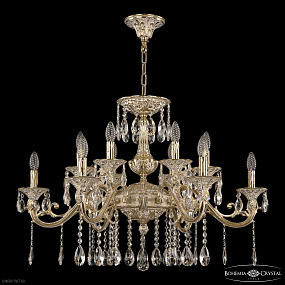 Большая хрустальная люстра Bohemia IVELE Crystal 70123/12/320 A GW U2