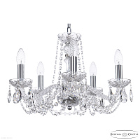 Хрустальная подвесная люстра Bohemia IVELE Crystal 119/5/165 Ni