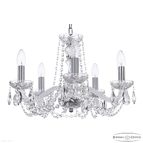 Хрустальная подвесная люстра Bohemia IVELE Crystal 119/5/165 Ni