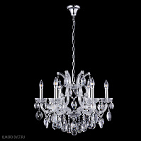 Подвесная хрустальная люстра Crystal Lux HOLLYWOOD SP6 CHROME