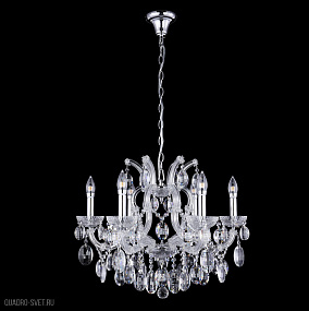 Подвесная хрустальная люстра Crystal Lux HOLLYWOOD SP6 CHROME