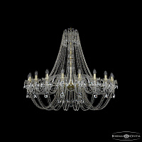 Большая хрустальная люстра Bohemia IVELE Crystal 1406/20/460/h-115 Ni