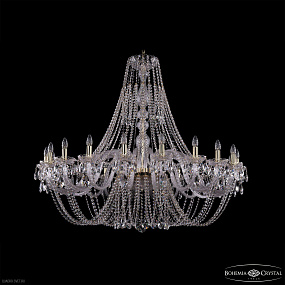 Большая хрустальная люстра Bohemia IVELE Crystal 1406/20/530 G