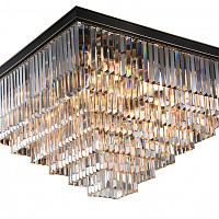 Хрустальная потолочная люстра Newport 31117/PL black+gold