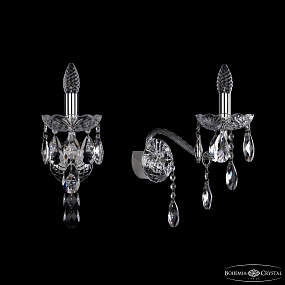 Бра с хрусталем Bohemia IVELE Crystal 1415B/1/200/XL Ni