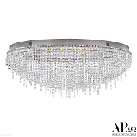 Хрустальная потолочная светодиодная люстра APL LED Sicilia SH508.2.80.B.Ni.4000