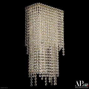 Бра хрустальное светодиодное APL LED Sicilia SH500.B3.25-50.B.Gd.3000
