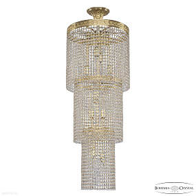 Каскадная хрустальная люстра Bohemia IVELE Crystal 83301/40IV-100 G