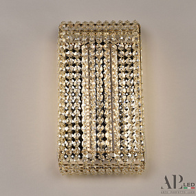 Бра хрустальное светодиодное APL LED Rimini S500.B2.20-35.A.3000.Gold