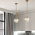 Подвесной светильник Delight Collection Bolle Sola 9217P/D200 gold