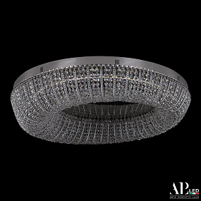 Хрустальная потолочная светодиодная люстра APL LED Sicilia SH610.2.80.M.Ni.4000