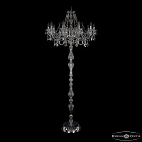 Торшер с хрусталем Bohemia IVELE Crystal 1411T1/10/300-210 Ni