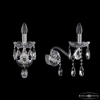 Бра с хрусталем Bohemia IVELE Crystal 1413B/1/200/XL Ni