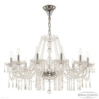 Большая хрустальная люстра Bohemia IVELE Crystal 104/12/300 Ni
