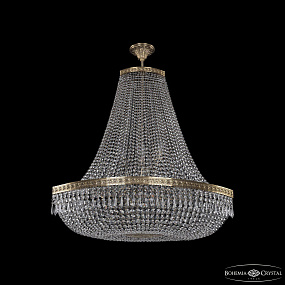Большая хрустальная люстра Bohemia IVELE Crystal 19013/H2/100IV Pa
