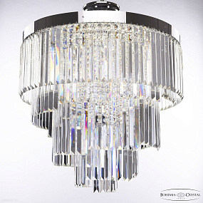Хрустальная потолочная люстра Bohemia IVELE Crystal 85111/60NZ-60/4000 Ni PK