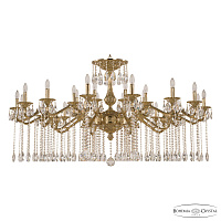 Большая хрустальная люстра Bohemia Ivele Crystal Verona 72107/24/590 A G