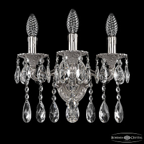 Бра с хрусталем Bohemia Ivele Crystal Verona 7202B11/3/125 A Ni