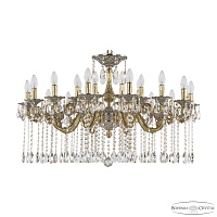 Большая хрустальная люстра Bohemia Ivele Crystal Florence 71105/24/365 A GS