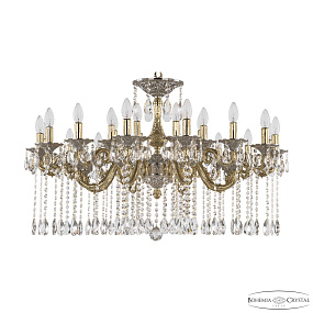 Большая хрустальная люстра Bohemia Ivele Crystal Florence 71105/24/365 A GS