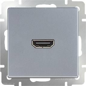 Розетка HDMI (серебряный) Werkel WL06-60-11