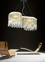 Хрустальная подвесная светодиодная люстра Lumina Deco Ancona DDP 9880-28/700