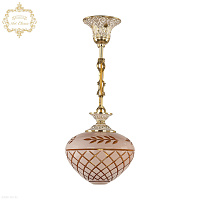 Хрустальный подвесной светильник Bohemia Art Classic 34.003P.18.GW.Amber-White.H-1B