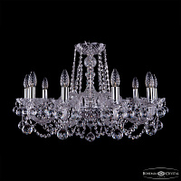 Хрустальная подвесная люстра Bohemia IVELE Crystal 1402/10/240/Ni/Balls