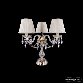 Настольная лампа с хрусталем Bohemia IVELE Crystal 1406L/3/141-39 G SH3A-160