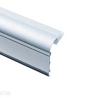 Накладной алюминиевый профиль для ступеней, 2 метра, алюминий Donolux DL18508 Alu