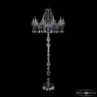 Торшер с хрусталем Bohemia IVELE Crystal 1413T1/10/300-210 Ni