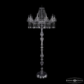 Торшер с хрусталем Bohemia IVELE Crystal 1413T1/10/300-210 Ni