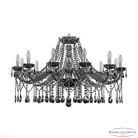 Большая хрустальная люстра Bohemia IVELE Crystal 1413/12/360 G M731