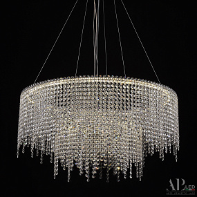Хрустальная подвесная светодиодная люстра APL LED Sicilia SH02.73.2D.B.Ni.4000