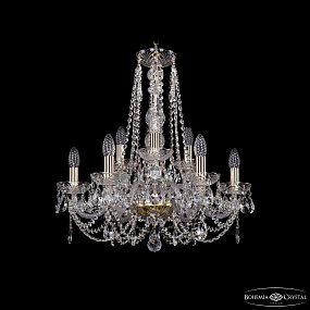 Хрустальная подвесная люстра Bohemia IVELE Crystal 1406/6+3/195/h-58 G