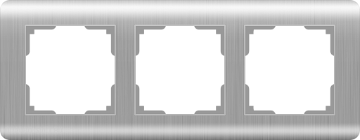 Рамка на 3 поста  (серебряный) Werkel WL12-Frame-03
