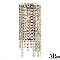 Бра хрустальное светодиодное APL LED Sicilia SH500.B5.16-32.B.Gd.3000