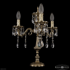 Хрустальная настольная лампа Bohemia IVELE Crystal 7025L/3/125-43 A GB