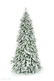 Ель CRYSTAL TREES ЭМИЛИ зеленая в снегу 270 см. KP4627S
