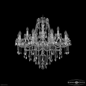 Хрустальная подвесная люстра Bohemia IVELE Crystal 1415/10+5/300 Ni