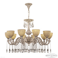 Большая хрустальная люстра Bohemia IVELE Crystal AL79101/10/300 A WMN P1 U Rose