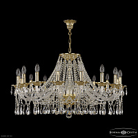 Большая хрустальная люстра Bohemia IVELE Crystal 16213/16/360 G