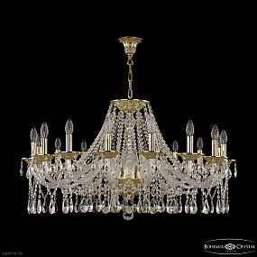 Большая хрустальная люстра Bohemia IVELE Crystal 16213/16/360 G