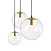 Подвесной светильник Delight Collection Ball 20 gold/clear
